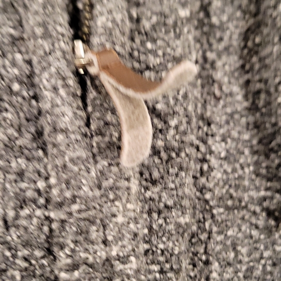 Columbia gray tweed mock zip up sweater - Picture 6 of 9